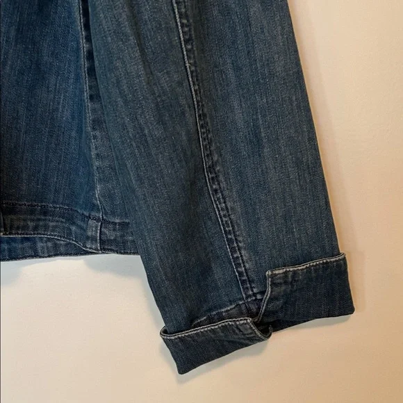 Chico's Platinum denim Studded Jean Jacket - Picture 9 of 10